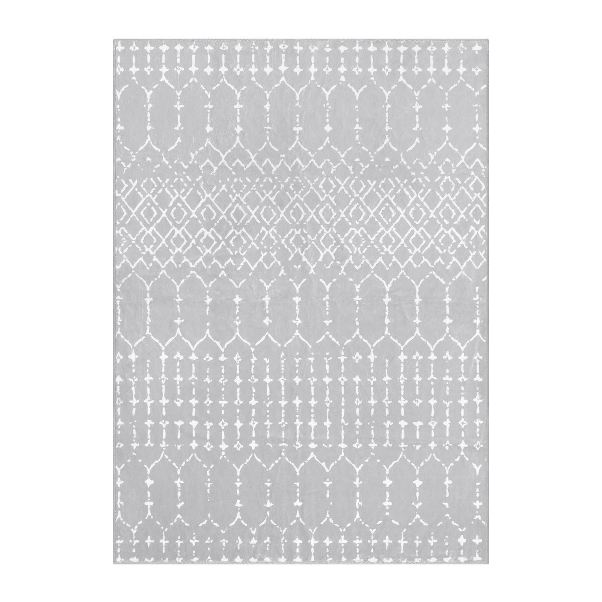 Hana Washable Moroccan Geometric Grey Area Rug Area Rugs Lahome
