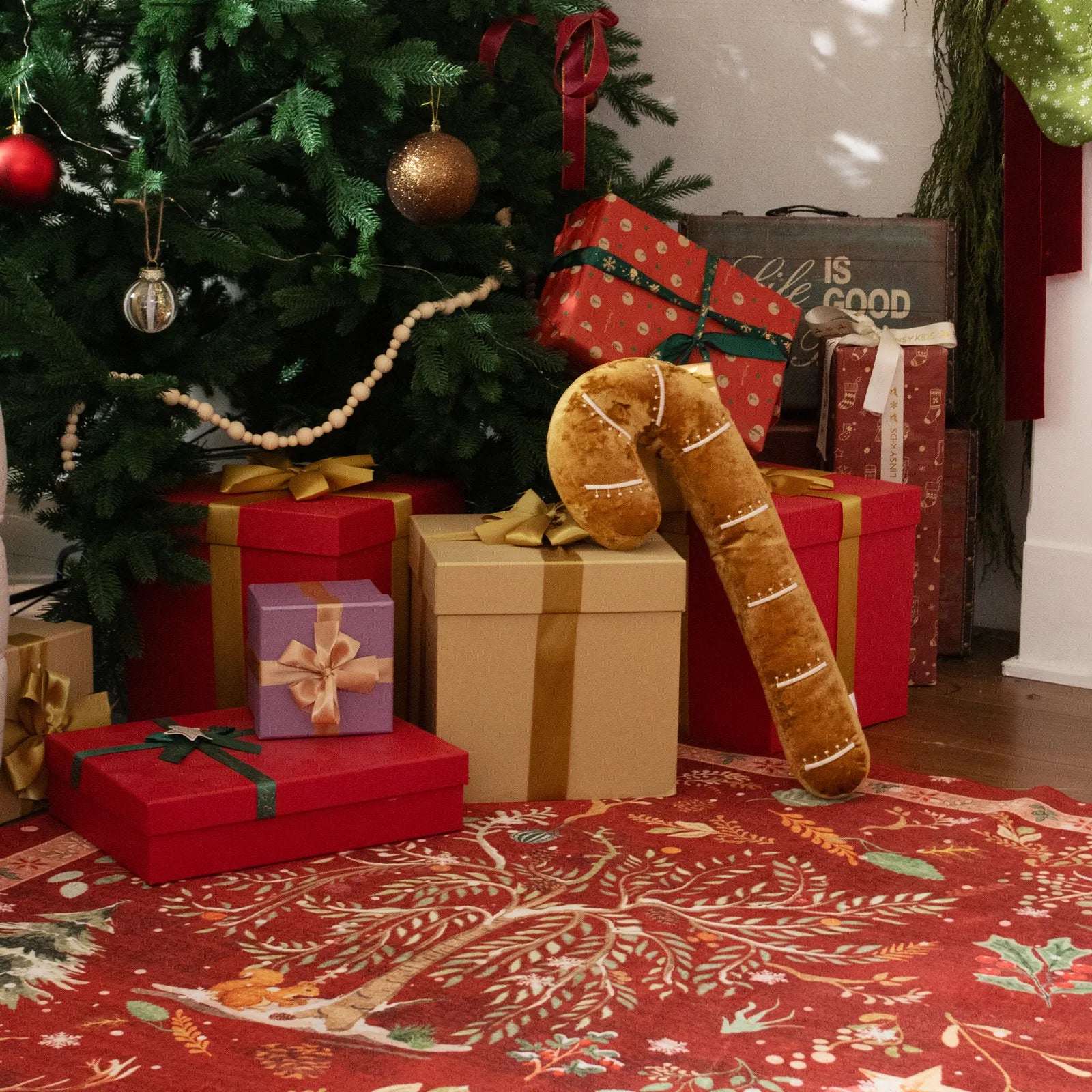 Anouk Christmas Stocking Plush Pillow Pillow Lahome