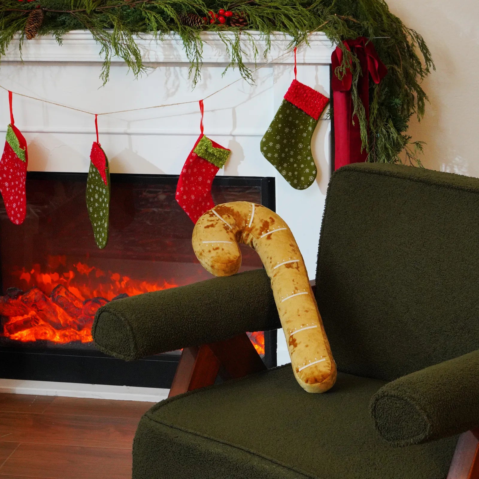 Anouk Christmas Stocking Plush Pillow Pillow Lahome