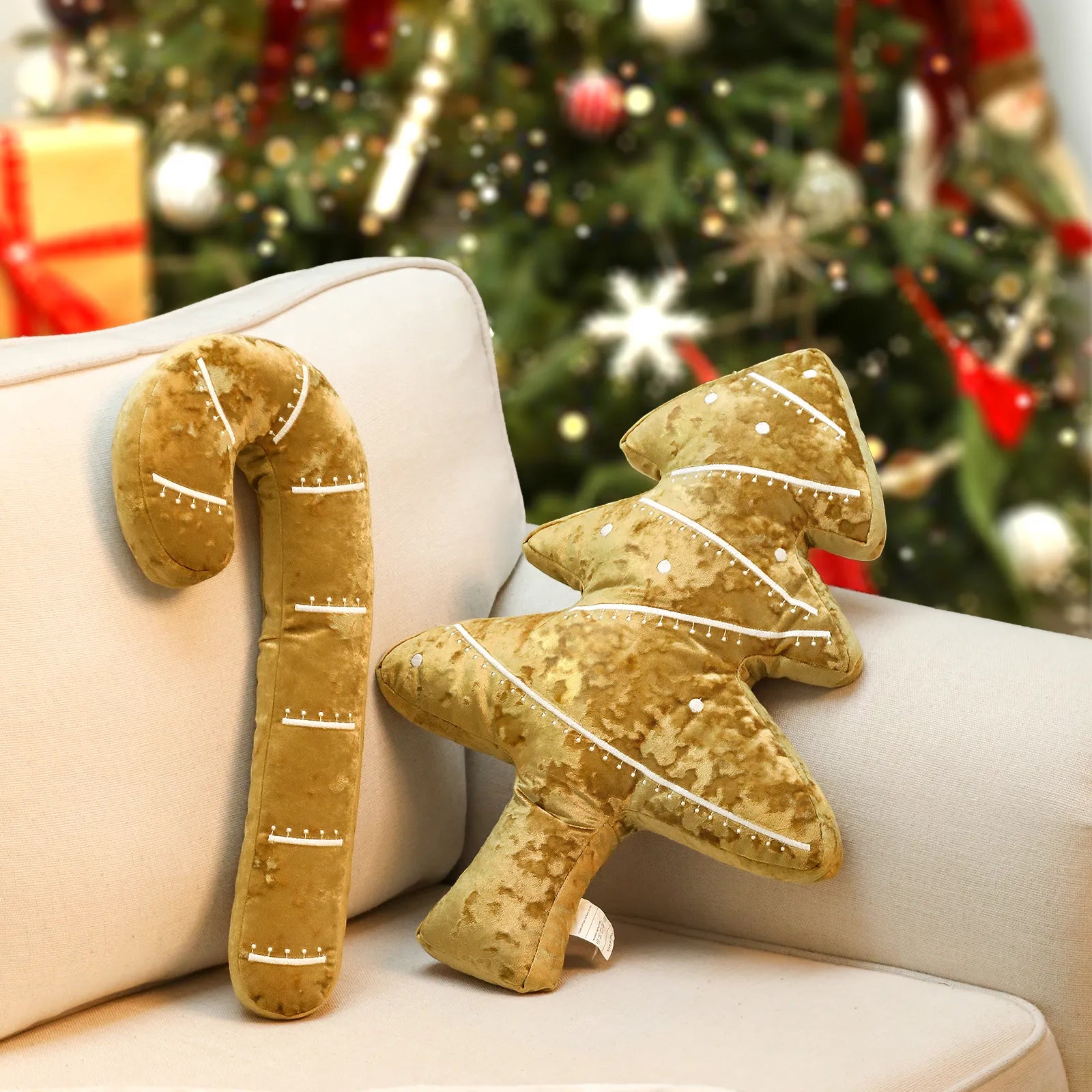 Anouk Christmas Stocking Plush Pillow Pillow Lahome