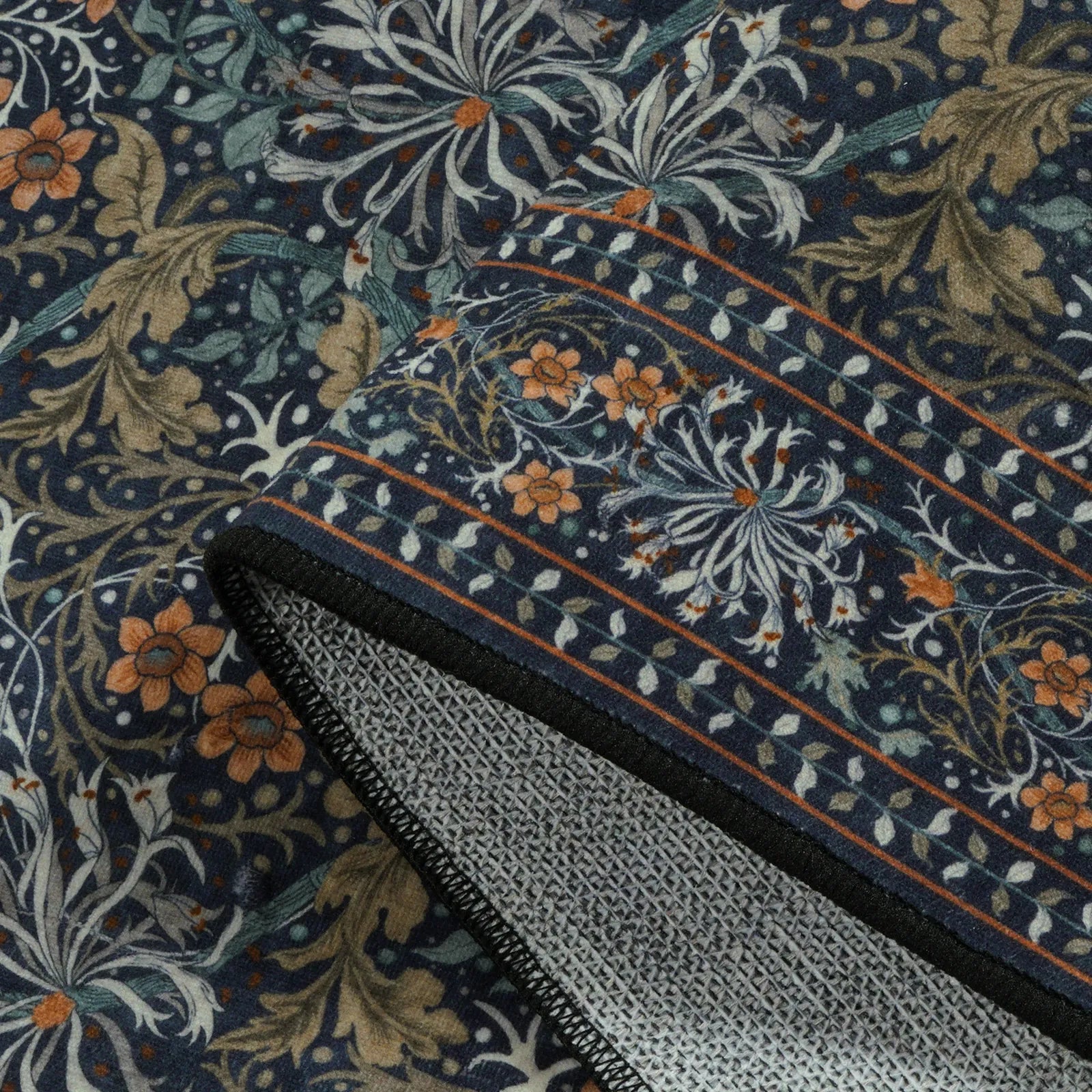 Arbore Washable Boho Vintage Floral Dark Green Rug Area Rugs Lahome