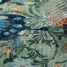 Leonie Washable Butterfly Floral Blossom Green Rug Area Rugs Lahome