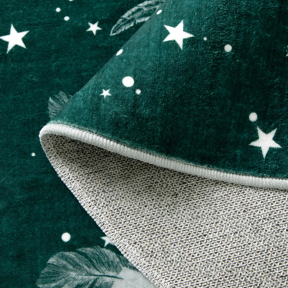 Christmas Washable Tree and Snowflake Green Rug (Copy) Clearance Rugs Lahome
