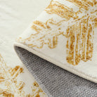 Perle Christmas Washable Crystal Snowflake Gold Rug Rugs Lahome