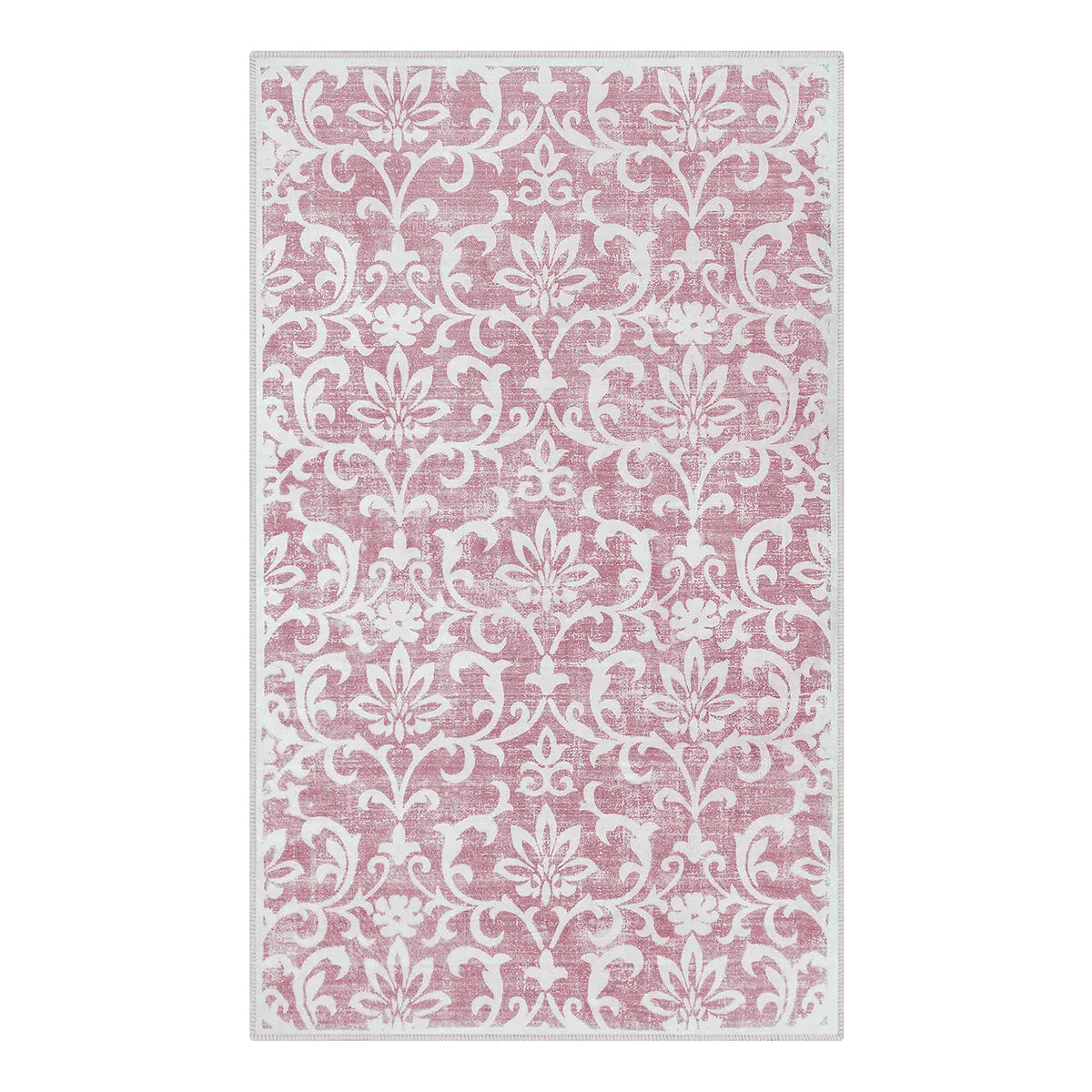 Giselle Washable Distressed Vintage Floral Pink Rug Clearance Rugs Lahome