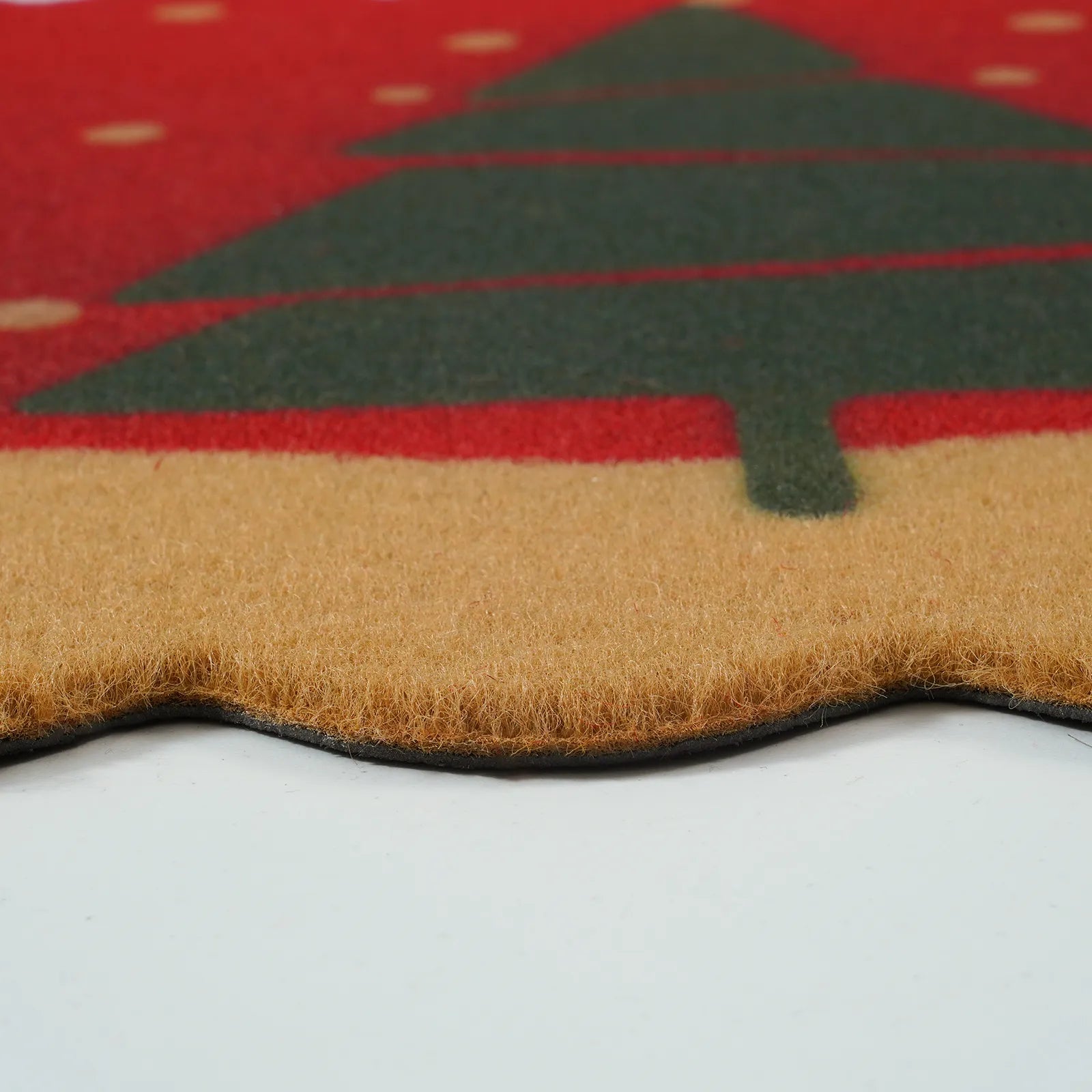 Fabien Christmas Washable Desert Tree Snowflake Red Doormat Doormat Lahome