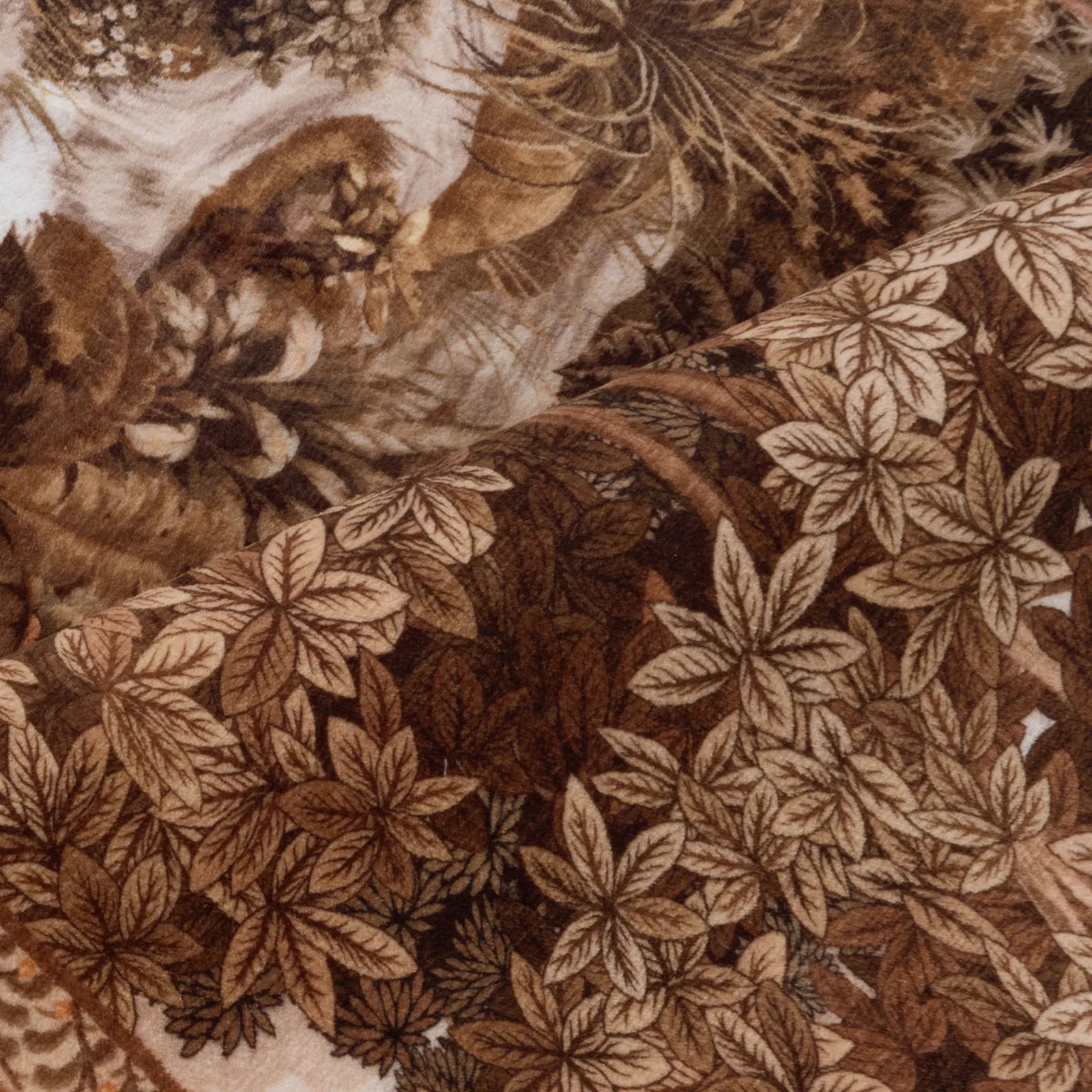 Foret Washable Vintage Forest Woodland Brown Rug Area Rugs Lahome