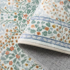 Giverny Washable Maximalism Vintage French Floral Light Green Rug Rugs Lahome