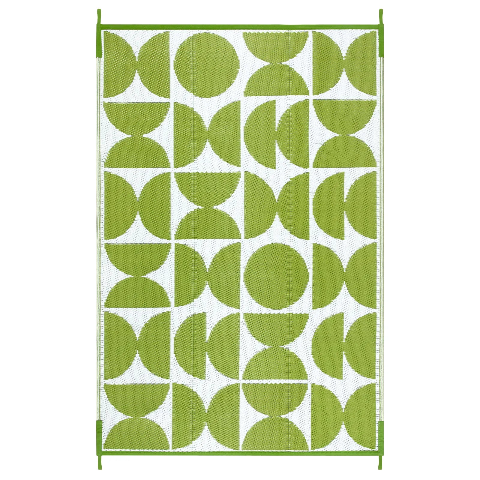 Isaline Boho Waterproof Reversible Green Indoor/Outdoor Rug Rugs Lahome