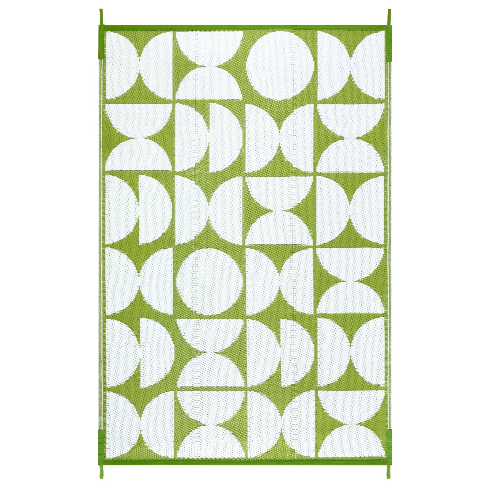Isaline Boho Waterproof Reversible Green Indoor/Outdoor Rug Rugs Lahome