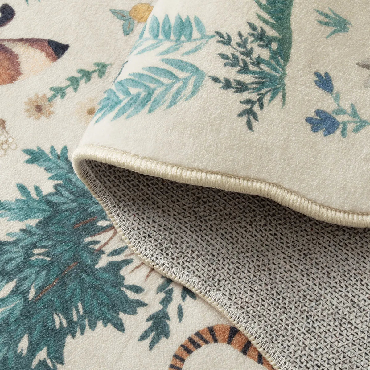 Javelle Washable Jungle Animal Fauves Beige Rug Area Rugs Lahome