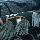 Jovence Washable Jungle Midnight Blue Area Rug Rugs Lahome