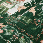 Kylian Christmas Washable Winter Snow House Green Rug Area Rugs Lahome