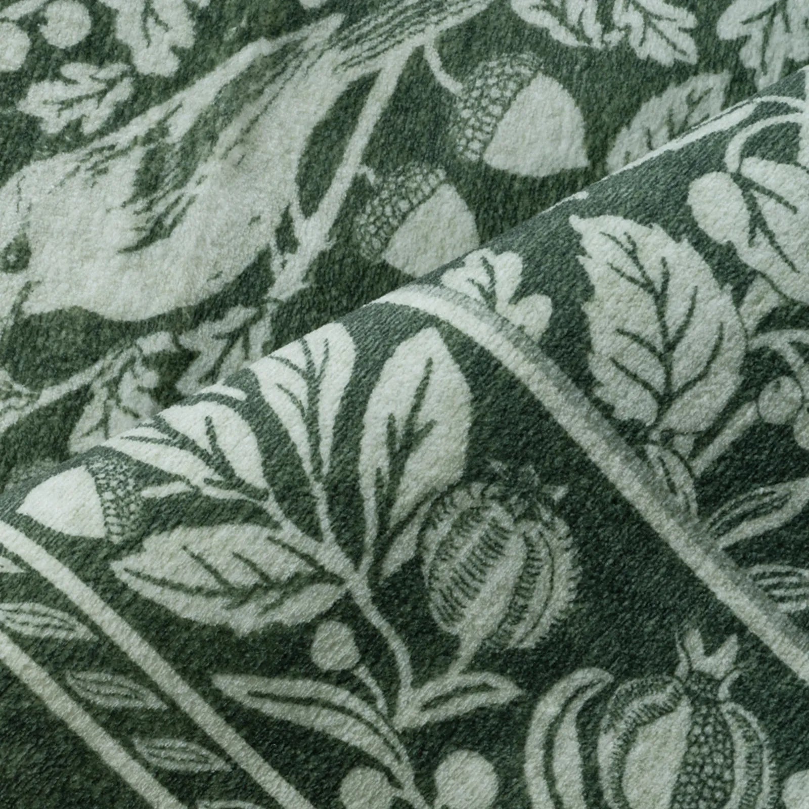 Mirage Washable Maximalism Vintage Blossom Green Rug Area Rugs Lahome