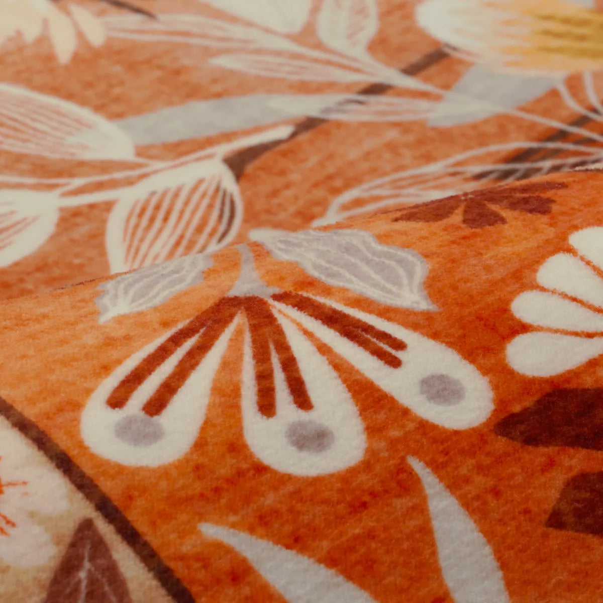 Alma Washable Modern Natural Botanical Floral Yellow Rug Area Rugs Lahome