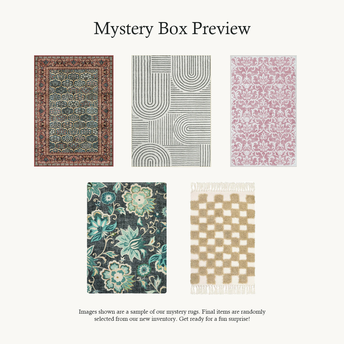 Mystery Washable Rug Box – Starting at $9.99 Clearance Rugs Lahome