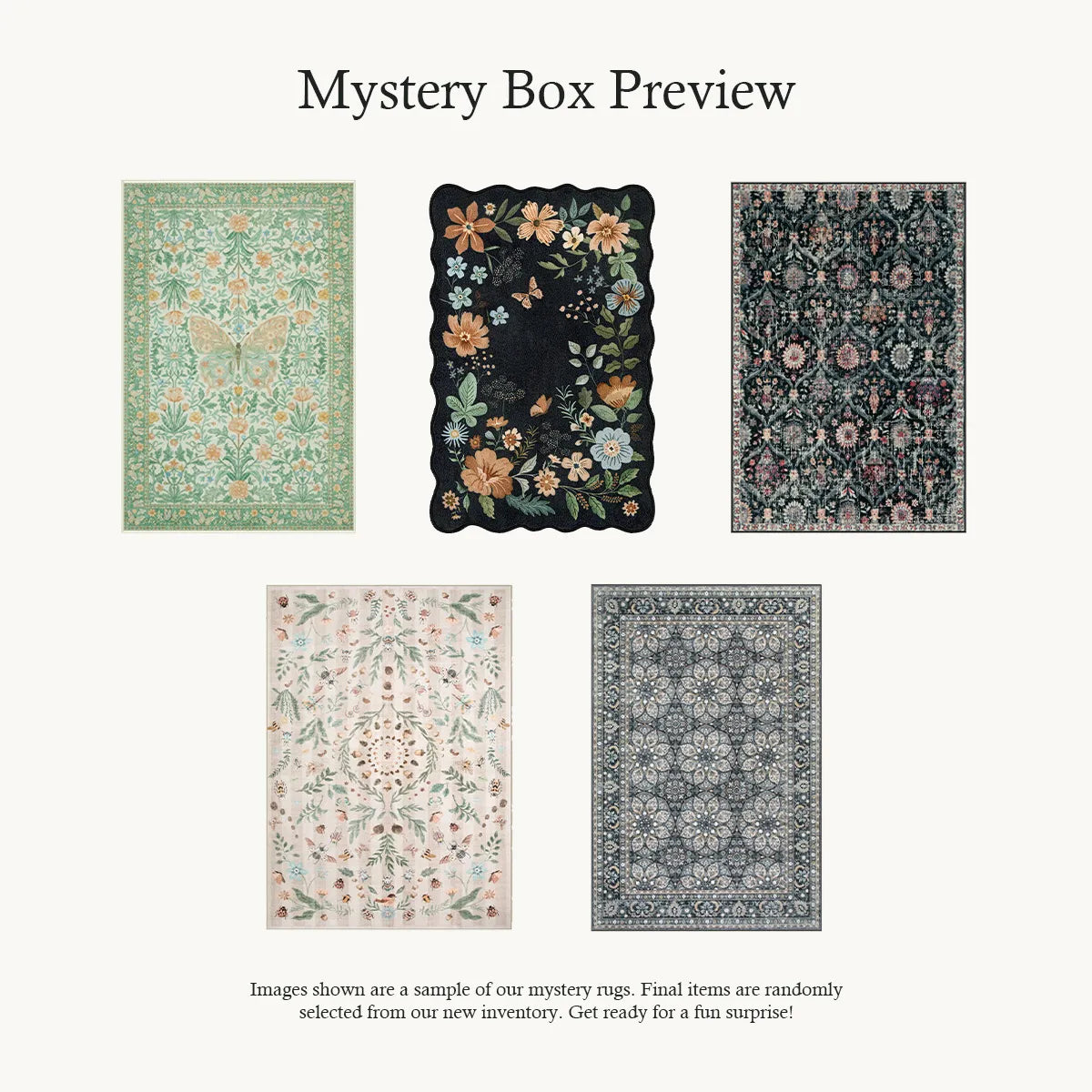 Mystery Washable Rug Box - Starting at $9.99 Rugs Lahome
