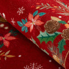 Nolan Christmas Washable Modern Blooming Floral Garden Red Rug Area Rugs Lahome