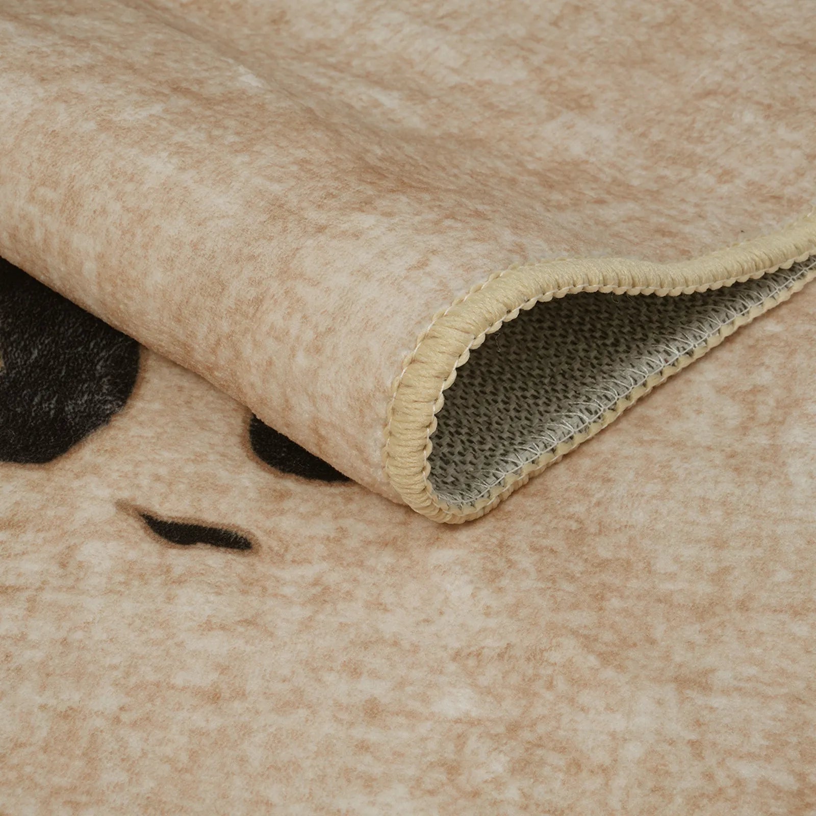 Pantera Washable Modern Safari Leopard Beige Rug Area Rugs Lahome