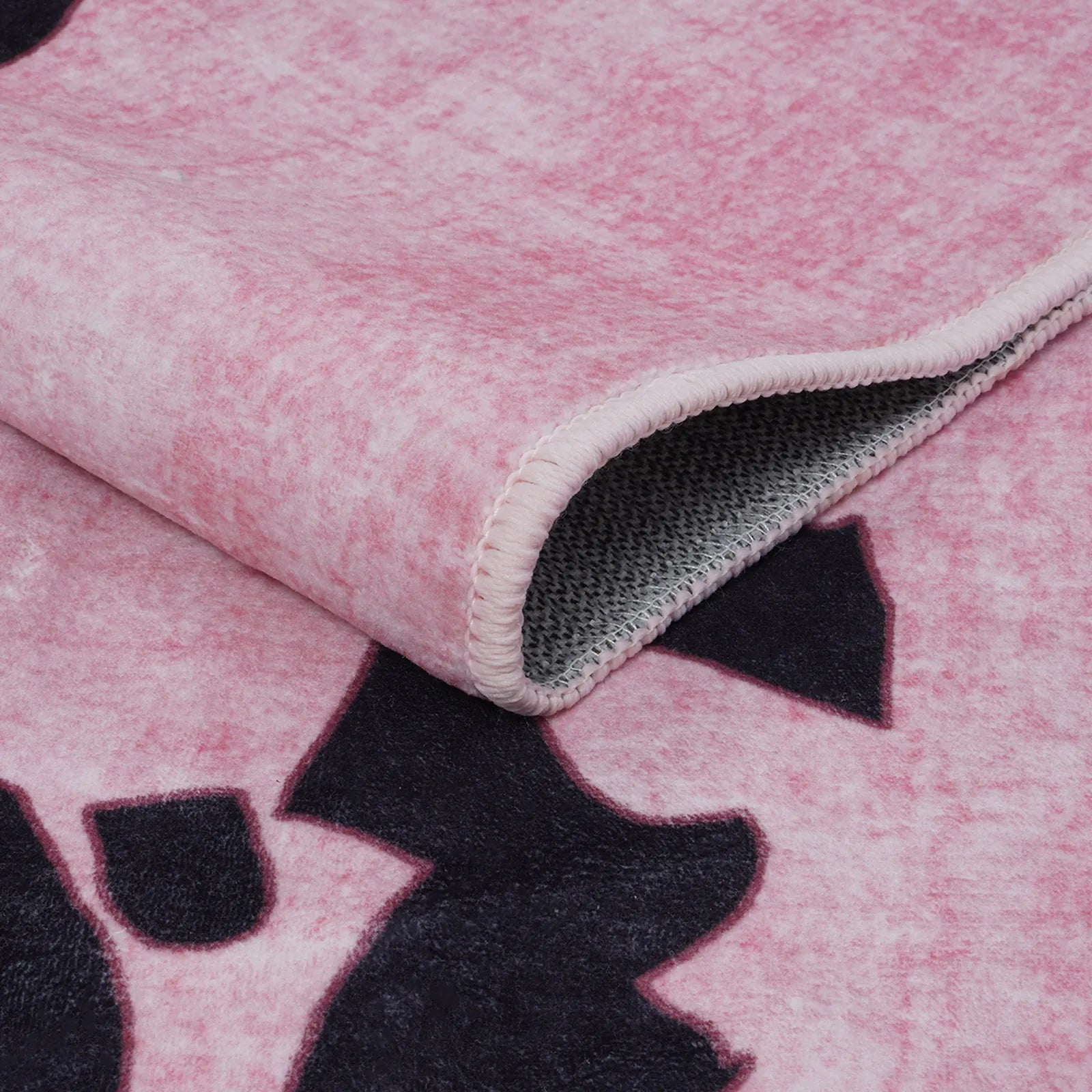 Pantera Washable Modern Safari Leopard Pink Rug Area Rugs Lahome