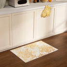 Perle Christmas Washable Crystal Snowflake Gold Rug Rugs Lahome
