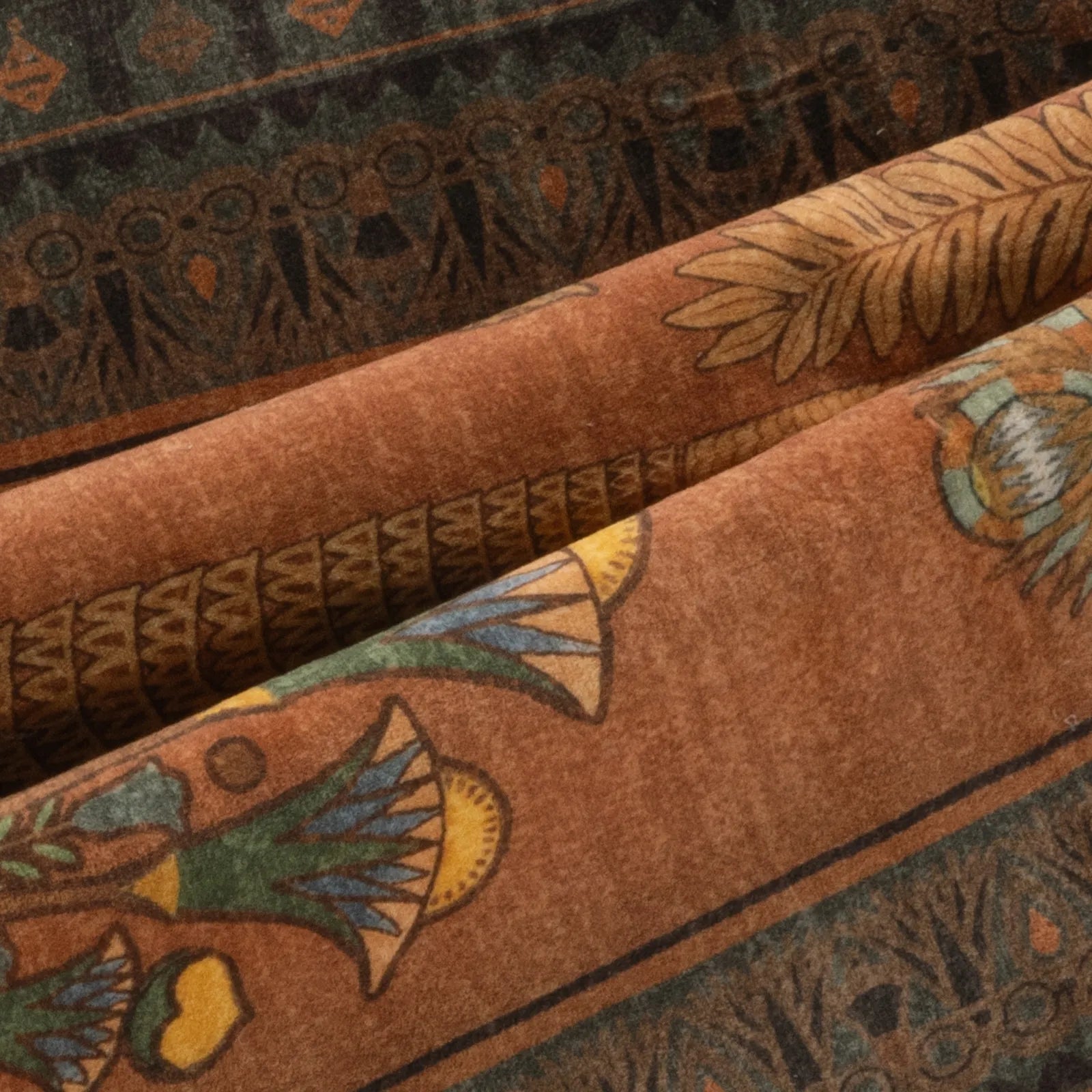 Ravin Washable Ancient Egyptian Revival Cat Red Rug Area Rugs Lahome