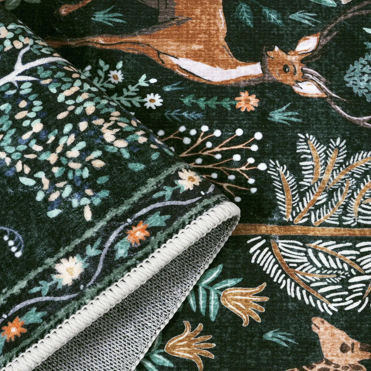 Roam Washable Jungle Animals Green Rug Rugs Lahome