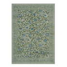 Solace Washable Boho French Elegant Floral Green Rug Rugs Lahome