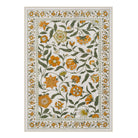 Solace Washable Boho French Elegant Floral Yellow Rug Rugs Lahome