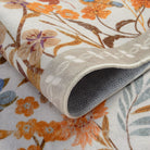 Solene Washable Modern Blooming Floral Garden Yellow Rug Area Rugs Lahome