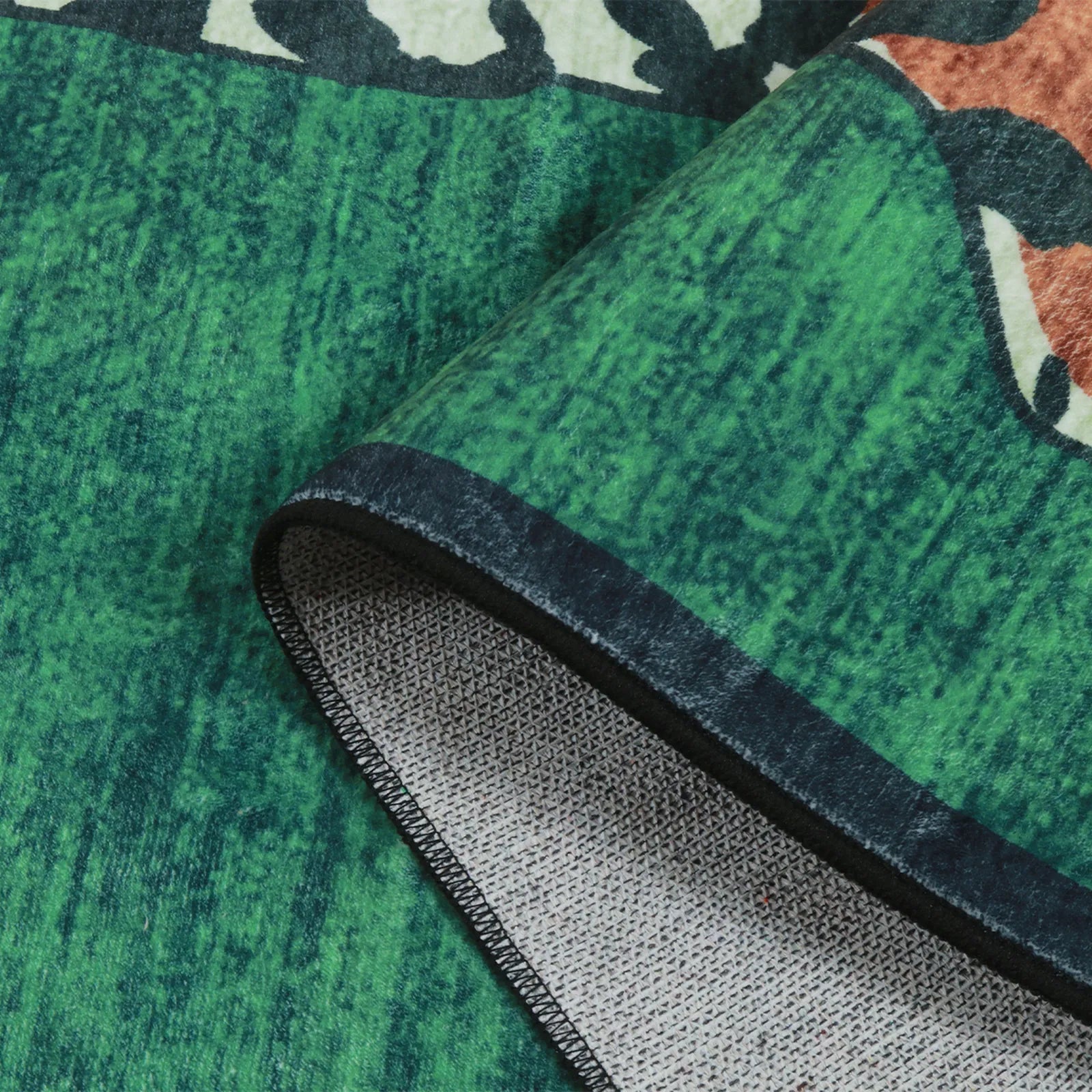 Totem Washable Aesthetic Tiger Green Rug Rugs Lahome