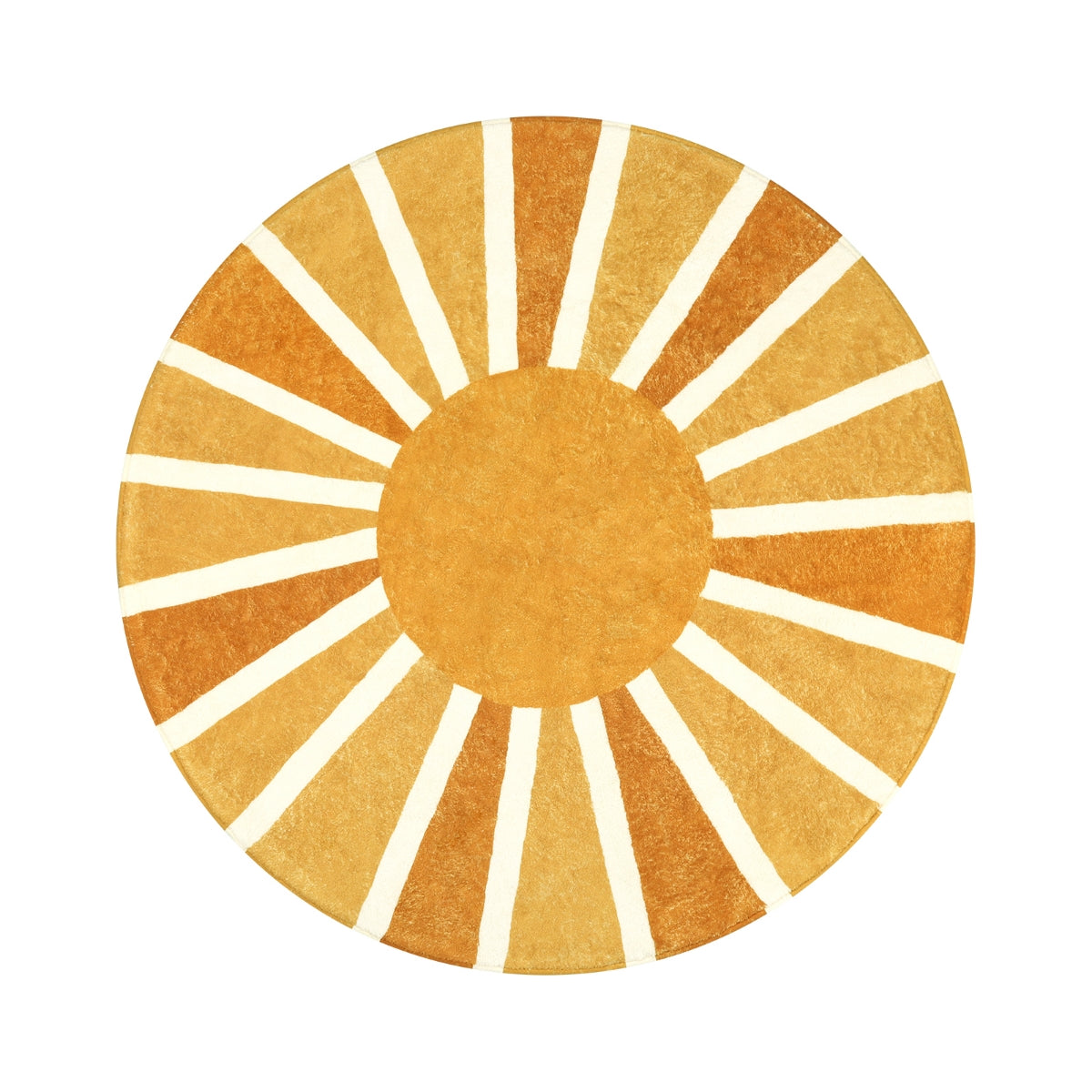 Elora Washable Boho Rainbow Sunshine Orange Round Rug Area Rugs Lahome