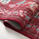 Christmas Washable Winter Snow House Red 5x7 Rug Clearance Rugs Lahome