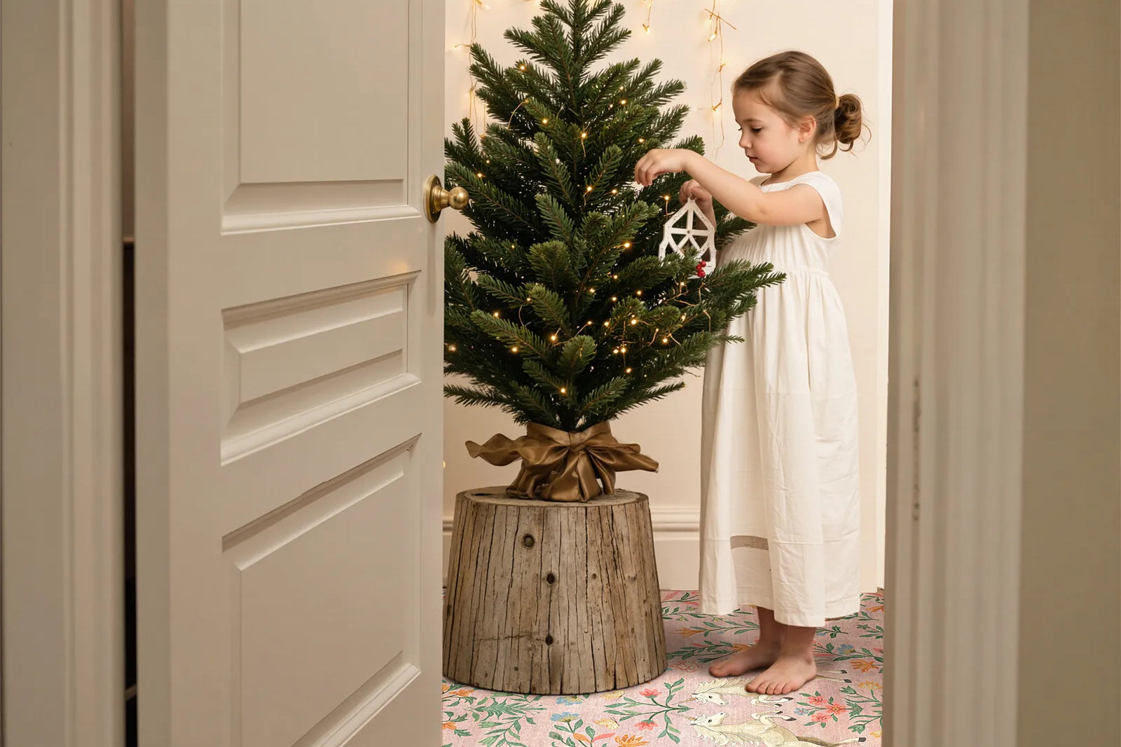 Myrrha Washable Fantasy Garden and Unicorn Pink Rug Area Rugs Lahome