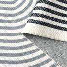 Sarrah Washable Modern Minimalism Rainbow Blue Runner Rug Runner Rugs Lahome