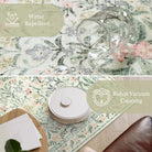 Sylvie Washable Boho Modern Parisian Garden Floral Beige Rug Area Rugs Lahome