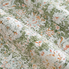 Antinea Washable Vintage Floral Green Runner Rug Area Rugs Lahome