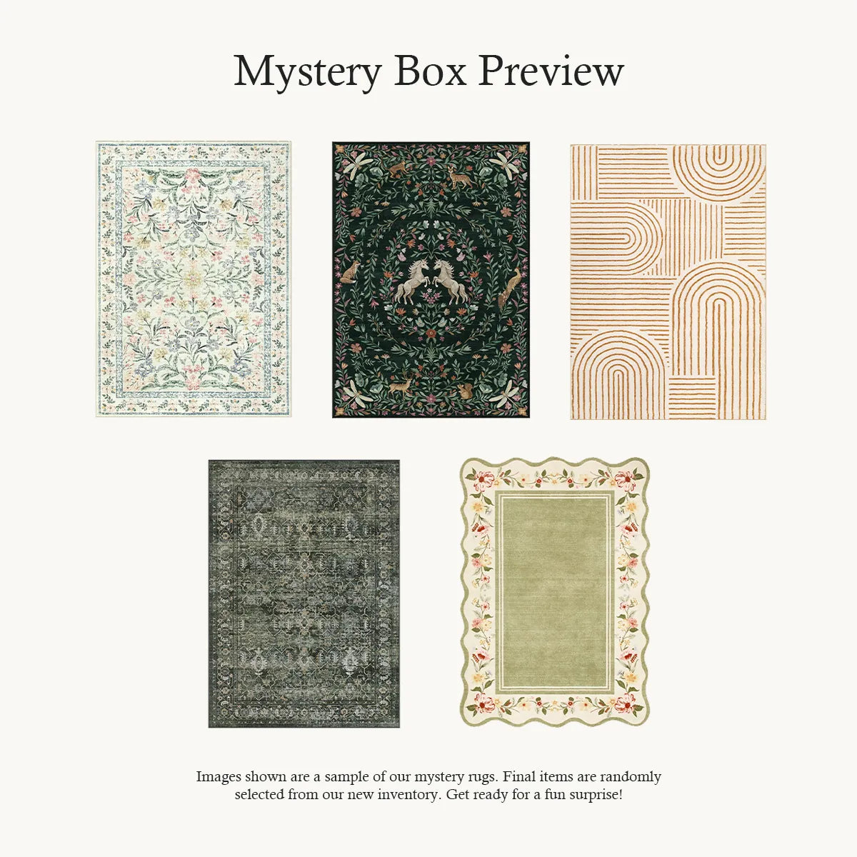 Mystery Washable Rug Box - Starting at $9.99 Rugs Lahome