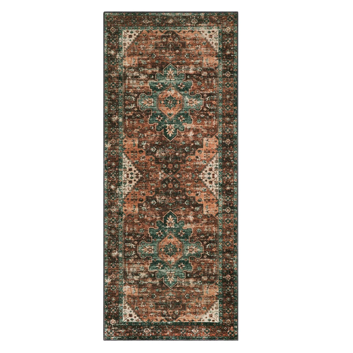 Helene Washable Ultra-Thin Vintage Floral Rug Area Rugs Lahome