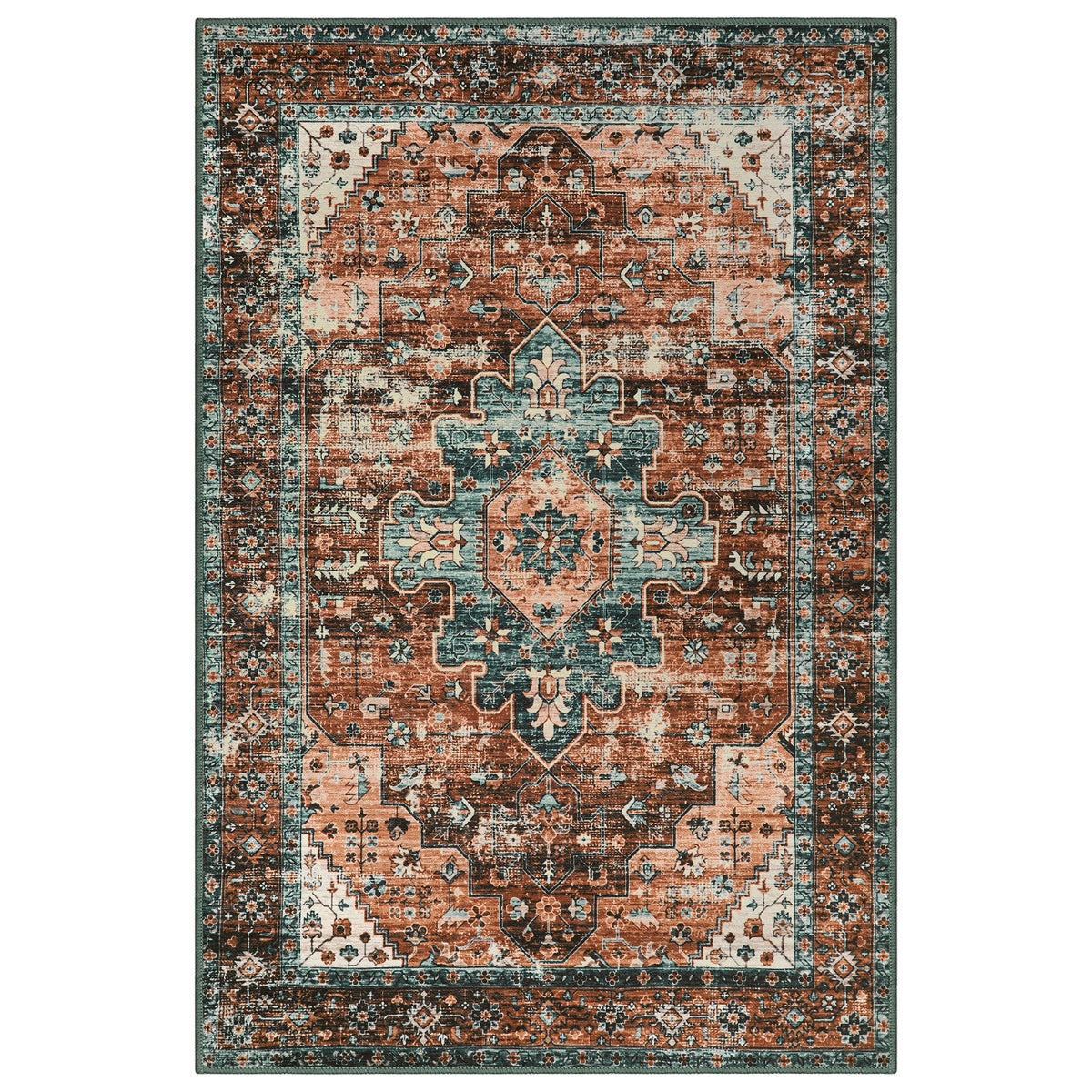 Ultra-Thin Washable Vintage Area Rug