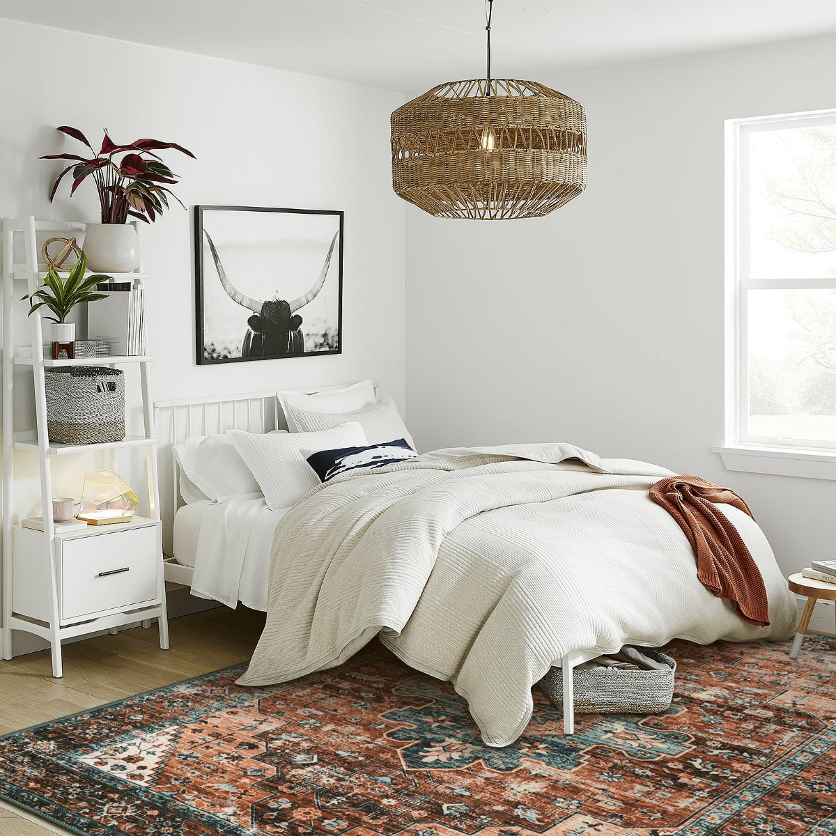 Helene Washable Ultra-Thin Vintage Floral Rug Clearance Rugs Lahome