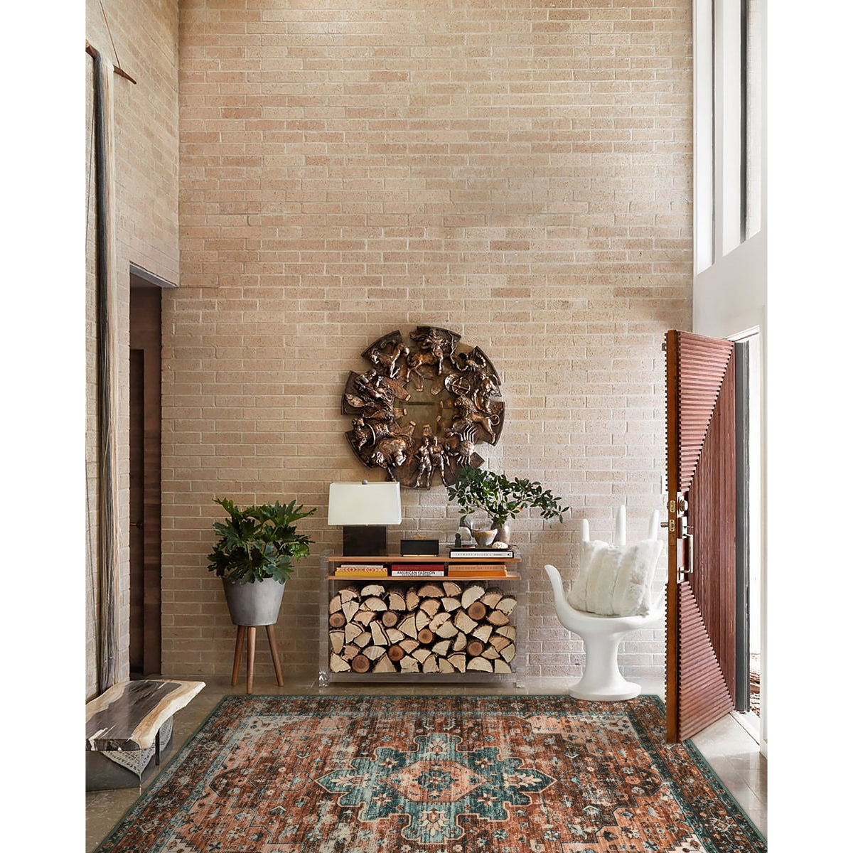 Ultra-Thin Washable Vintage Area Rug