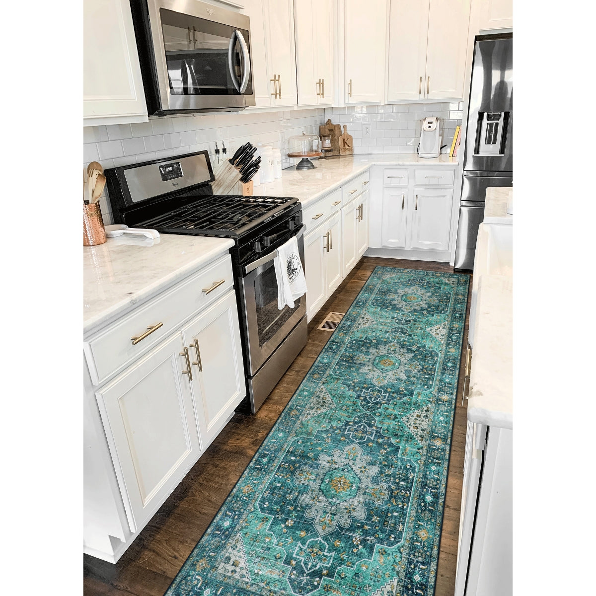 Ultra-Thin Washable Vintage Area Rug