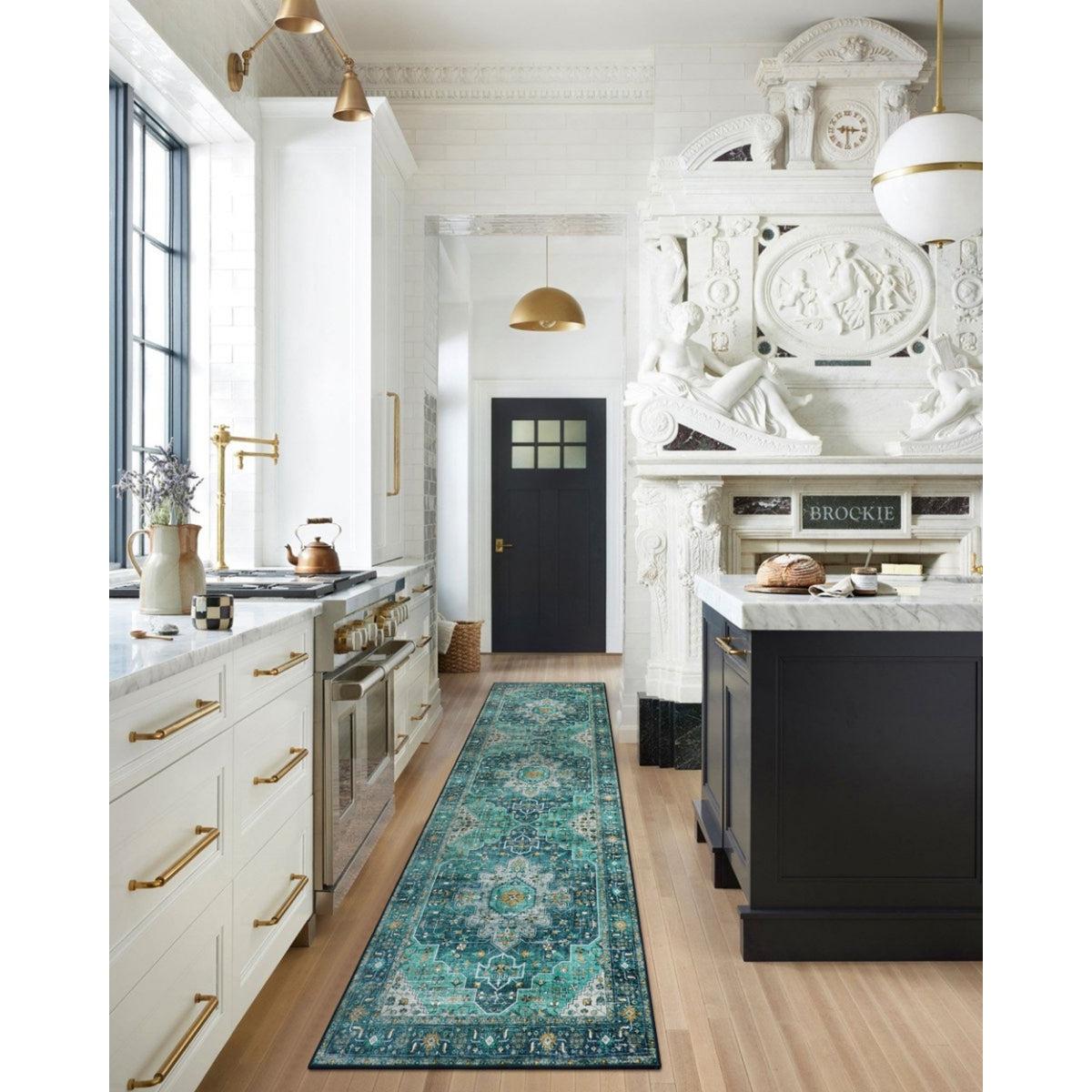 Ultra-Thin Washable Vintage Area Rug