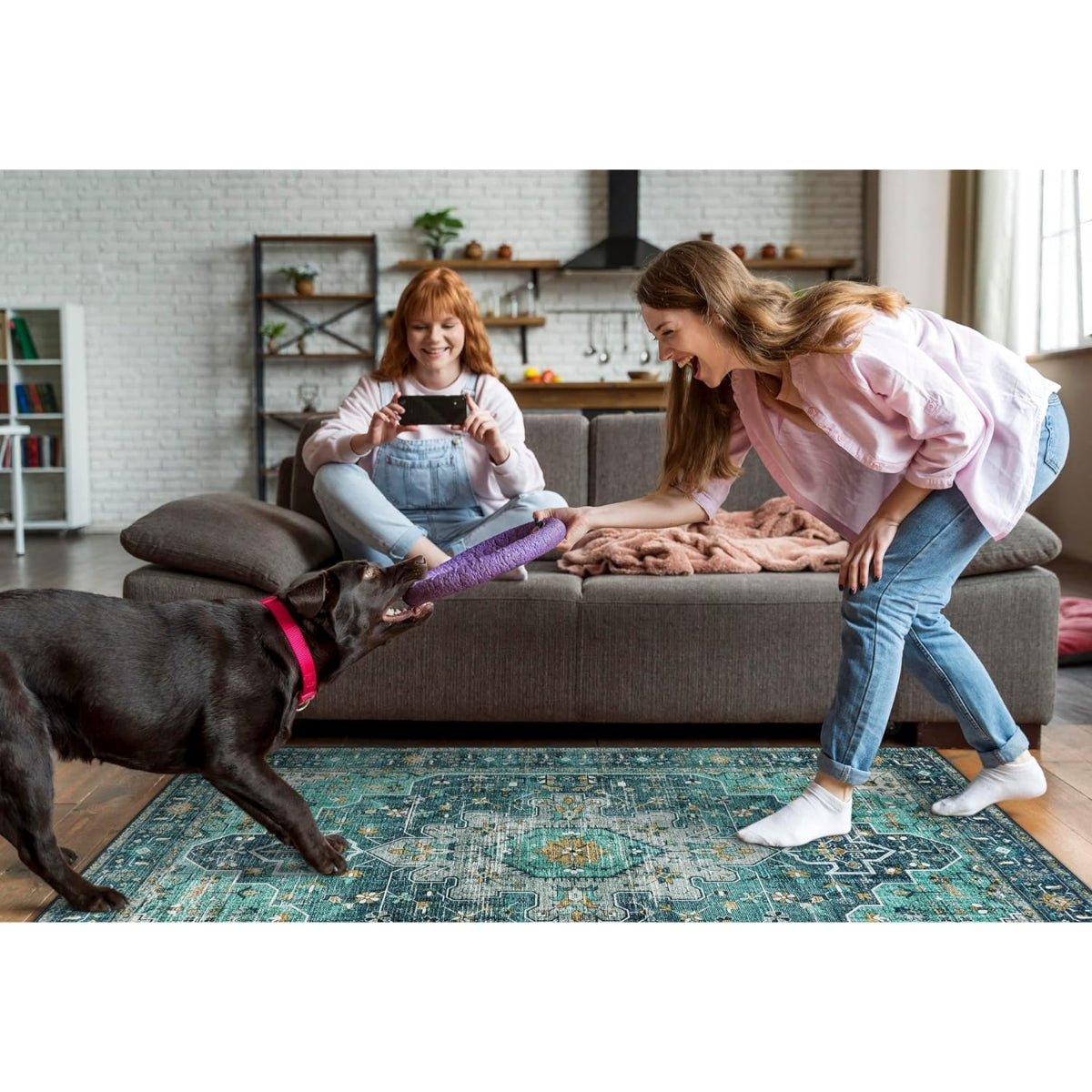 Ultra-Thin Washable Vintage Area Rug