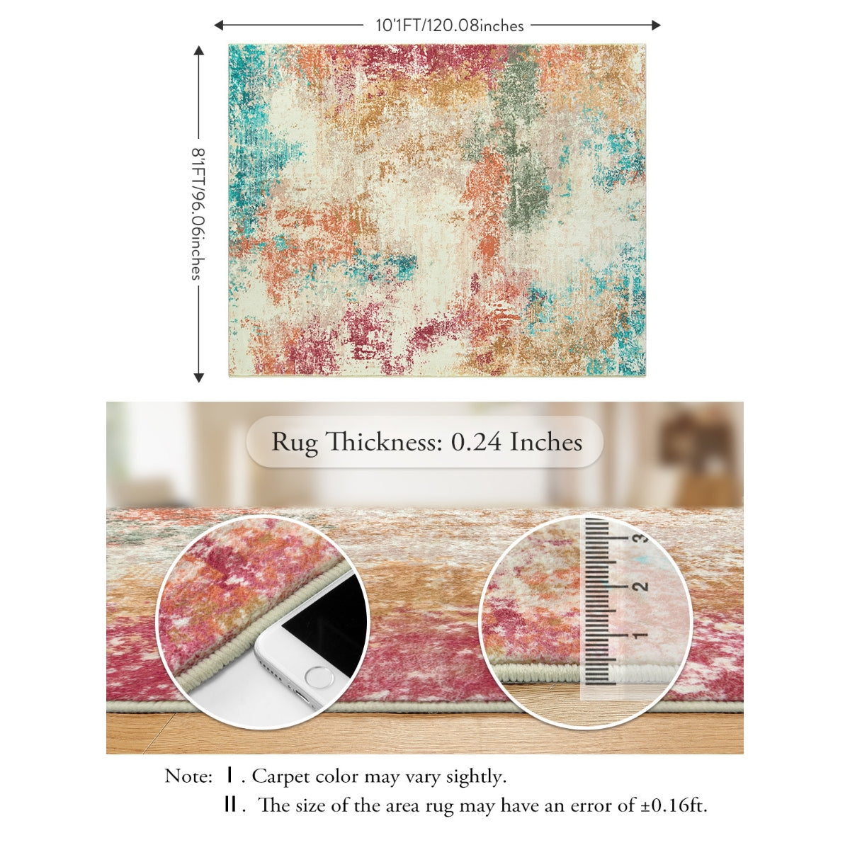 Mireille Contemporary Modern Abstract Colorful Area Rug