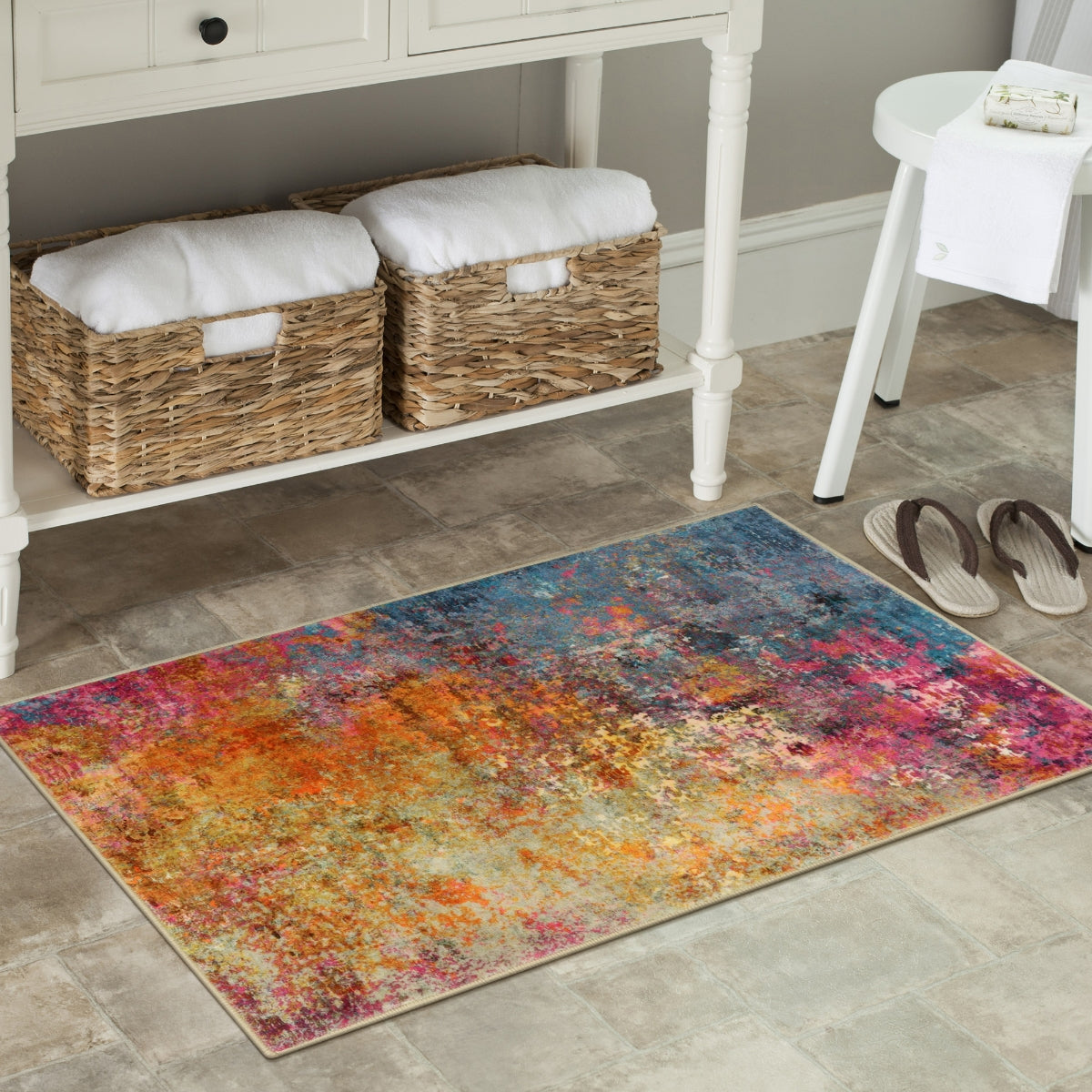 Etoile Washable Modern Abstract Galaxy Rug Area Rugs Lahome