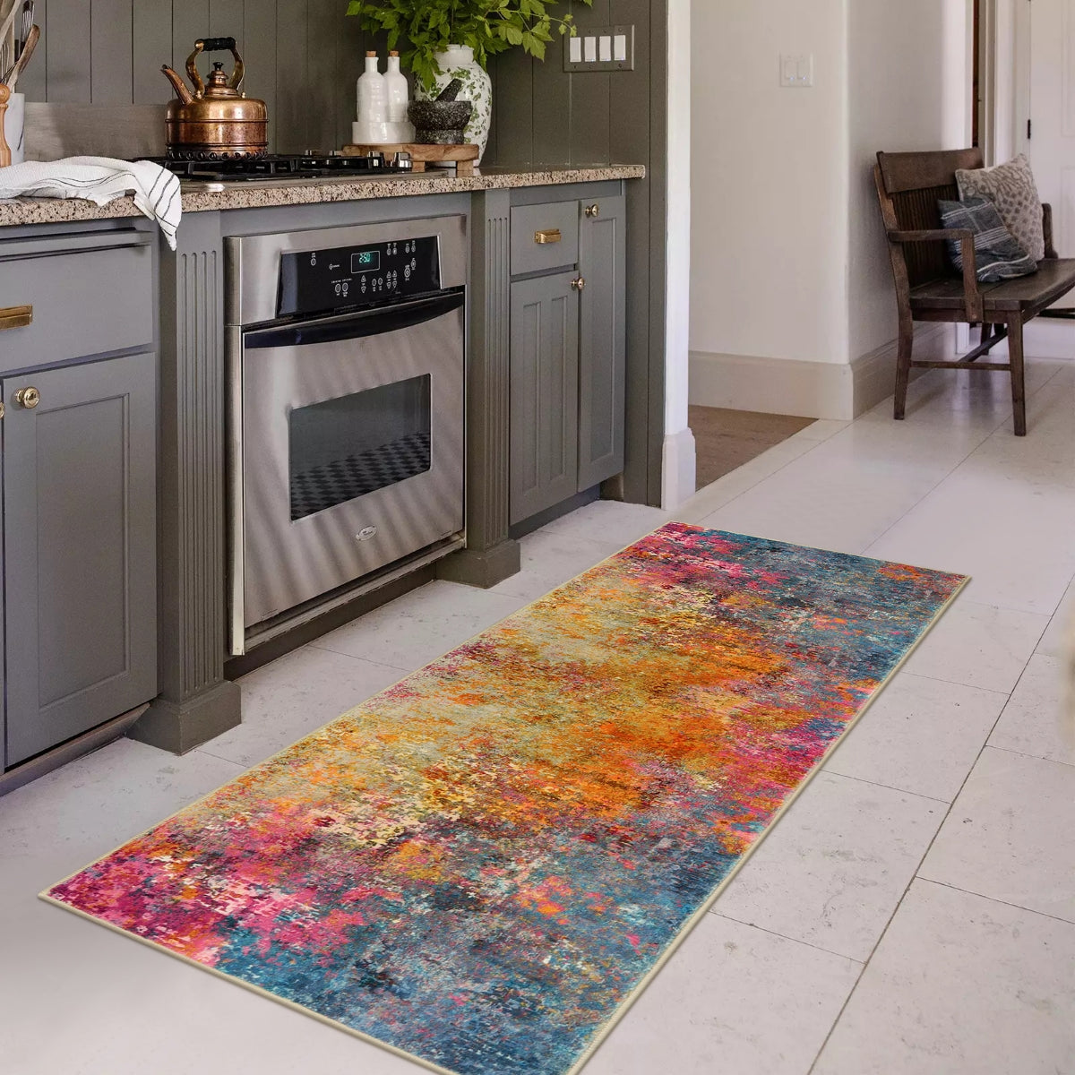 Etoile Washable Modern Abstract Galaxy Rug Area Rugs Lahome