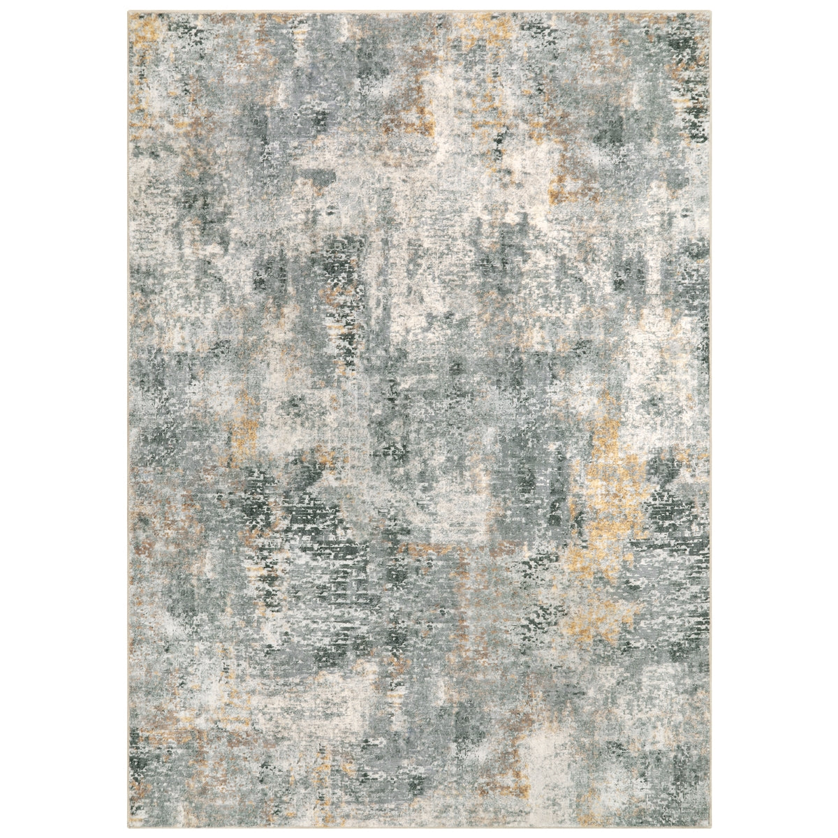 Etoile Washable Modern Abstract Grey/Beige/Yellow Rug Clearance Rugs Lahome