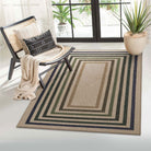 Liana Washable Modern Geometric Neutral Easy-Jute Colorful Indoor/Outdoor Rug Easy Jute Area Rug Lahome